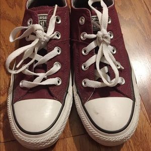Burgundy Converse